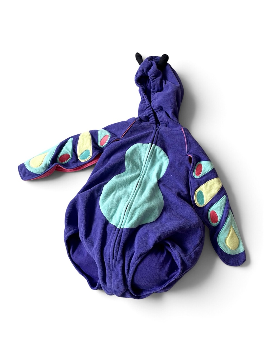 HALLOWEEN COSTUME Butterfly Bug Fly Purple Cozy Suit Toddler Baby 18 Months